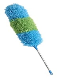 اشتري Dust Cleaning Brush with Metal Handle for Car - Green and Light Blue في مصر