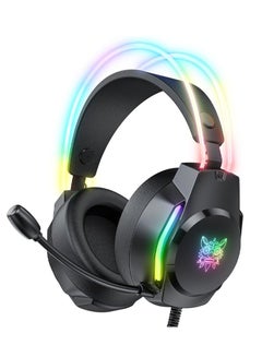 Buy X26 Wired PC Gaming Headphone with Mic and RGB Light for PC/PS4/PS5/Xbox in Saudi Arabia