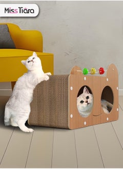 Buy New Cat Scratcher and Bed 2-in-1, Durable and Versatile Enlarged Space for Play and Rest in UAE