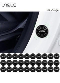 اشتري 30PCS Car Door Shock Absorber Gasket,Car Door Protector Stickers,Protective Pads That Glow，Buffer Bumper Cushion Car Door Shock Absorbing Cushion Anti-Collision Gasket Car Accessories Decoration في الامارات