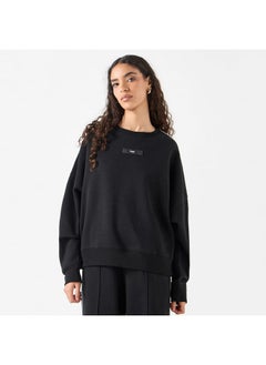 Buy Kappa Logo Applique Sweatshirt with Long Sleeves and Crew Neck in UAE