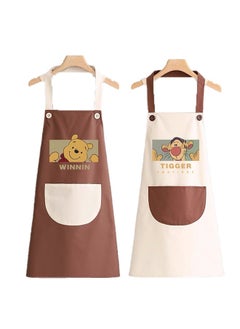 Buy Chef Apron for Women Men , Adjustable Kitchen Chef Apron，Restaurant Apron with Pocket for Cooking Baking Gardening (2pack) in UAE