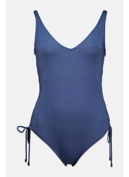 Buy Women Non Padded Underwired One Piece, Navy in UAE