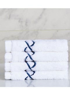 اشتري TWC Waves 4-Piece Fingertip Towel Set - 30x30 cm في السعودية