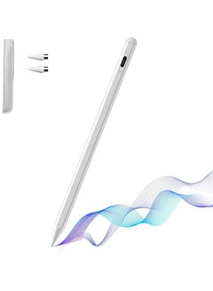 Buy Stylus Pen Upgrade Active Compatible For Ios And Android Dual Touch Screen With Cover White in Saudi Arabia