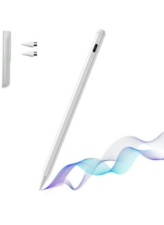 Buy Stylus Pen Upgrade Active Compatible For Ios And Android Dual Touch Screen With Cover White in Saudi Arabia