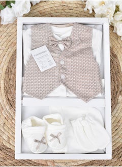 Buy 4-Piece Baby Suit Set with Gift Box in Saudi Arabia