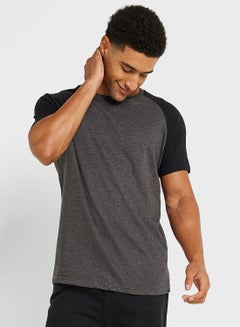 Buy Mens Crew Neck T-shirt With Contrast in UAE