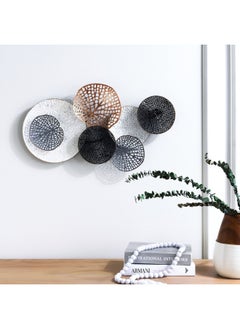 اشتري Bisera Metal wall Decor 66x38.1x5.7cm- Multicolor في الامارات