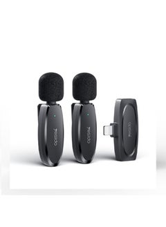 Buy Dual Wireless Microphone, ip Connector, Yesido KR14 Black in Egypt