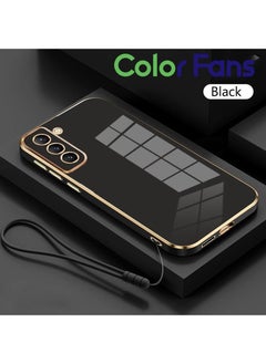 اشتري Mobile Phone Case for Samsung S21 FE 5G 6.4 inch Electroplated Protective Case Gold-Black في السعودية