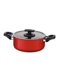 اشتري Toronto 20cm 2.9L Red Aluminum Casserole with Interior and Exterior Starflon PFOA Free Nonstick Coating في الامارات