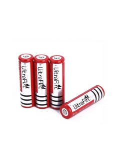 Buy 4-piece Ultrafire Brc18650 Protected Rechargeable Li-Ion Battery For Flash Camera And Light,6800Mah in UAE