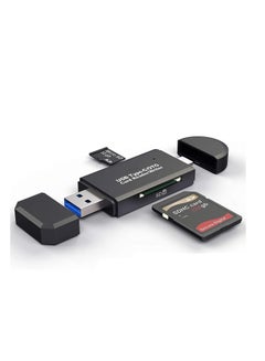 اشتري USB Type C SD Card Reader, USB 3.0 Micro SD Card Reader OTG Adapter for TF, SD, Micro SD, SDXC, SDHC, MMC, RS-MMC, Micro SDXC, Micro SDHC, UHS-I for Mac, Windows, Linux, PC, Laptop في السعودية