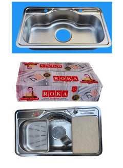 Buy Kitchen sink 85 by 50, including everything with a 6-inch drain in Egypt