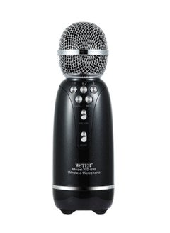 Buy WS-899 Duet Mode Dual Wireless Support Voice Changer Karaoke Mic Portable Bluetooth Speaker in Saudi Arabia