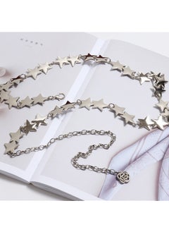 اشتري Vintage Star Chain Belt Fashion AccessoryStar Bright Waist Chain silver Star Bright Waist Chain silver في السعودية