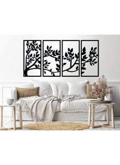 Buy Home gallery Decorative tree Sticker wall art 4 panels 80X140 cm in Egypt