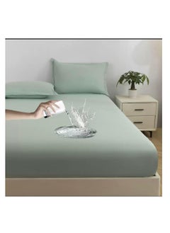 Buy Hotel Luxury Extra Soft Bed Sheets King Size, Waterproof Fitted Sheet, Mattress Protector Anti-Slip Bed Sheet Cover Bedroom for Elderly and Children in UAE