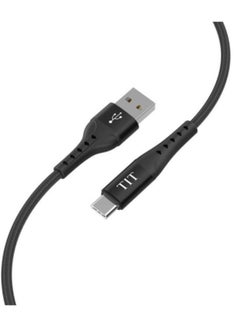 Buy Type C Phone charging Cable Charger USB to Type C Fast Charger 1.2 Meter in Saudi Arabia