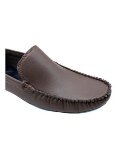 Buy Leather Stitch Detail Slip On Shoes for Men in Egypt