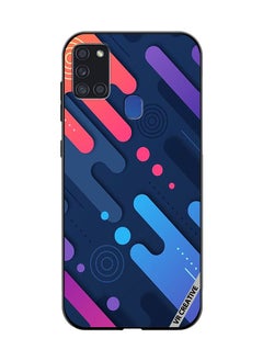 Buy Protective Case Cover For Samsung Galaxy A21s Layers Design Multicolour in UAE