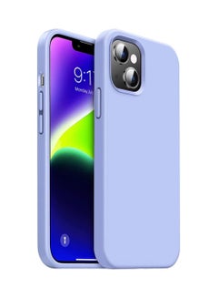 Buy Silicone Case Compatible with iPhone 14 Plus , [Military Grade Drop Protection] [Anti-Scratch Microfiber Lining] Silicone Ultra Slim Thin Cover Shockproof Protective Phone Rubber 6.7 inch (Lilac) in Egypt