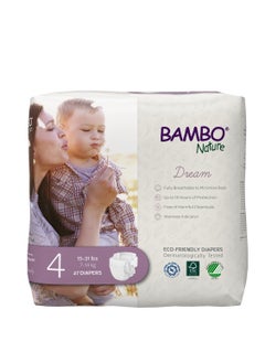 Buy Bambo Nature Eco Friendly Diaper Size 4, 7-14 Kg, 27counts in UAE