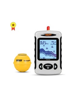 اشتري Wireless Portable Fish Finder 45M/135FT Sonar Depth Sounder Alarm Ocean River في الامارات