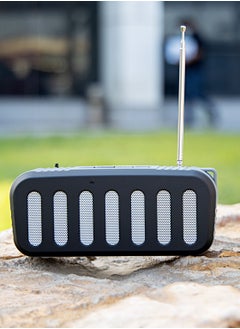 اشتري Rechargeable Bluetooth Speaker, TWS Connection GMS11184 Portable Wireless Speakers 1200mAh Battery BT/ TF Card/ AUX/ USB Playback For Home, Party, Outdoor في الامارات