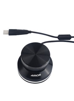 Buy USB Audio Volume Controller Knob, Volume Adjuster Rotary Computer Speaker Volume Control Switch For Win7/8/10/XP/Mac/Vista Android (Black) in UAE