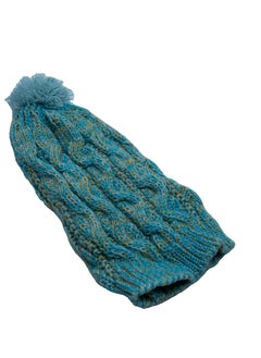 اشتري Turquoise wool winter ice cap with a casual design for unisex في مصر