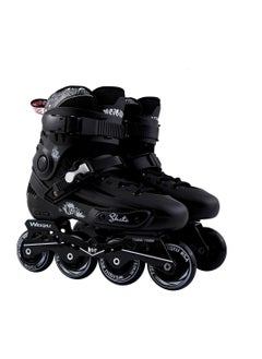 Buy Skating shoes black color v45 for adults in Saudi Arabia