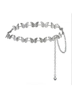 اشتري Butterfly Metal Waist Chain Belt AccessoryMain picture butterfly silver Main picture butterfly silver في السعودية