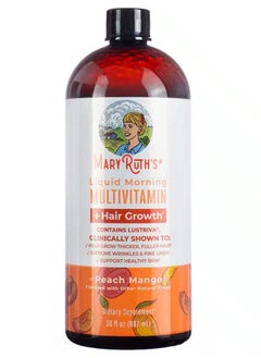 Buy Multivitamin + Hair Growth Peach Mango - 30 fl oz in UAE