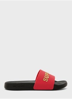 Buy Code Logo Vegan Pool Slide Flip Flops in UAE