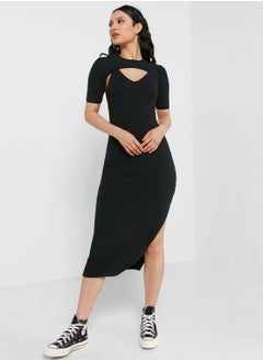 Buy Cut Out Detail Dress in Saudi Arabia