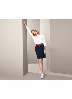 Buy Women Plain Mini Skirt, Navy Combo in UAE