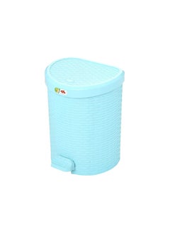 Buy Small rattan wastebasket, turquoise 2548 in Egypt