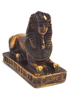 Buy immatgar pharaonic Decorative Egyptian sphinx Statue ancient Egyptian souvenirs gifts handmade Home decor collectibles Sculptures  (with base - Darck Brown - 6.5 CM Long) in Egypt