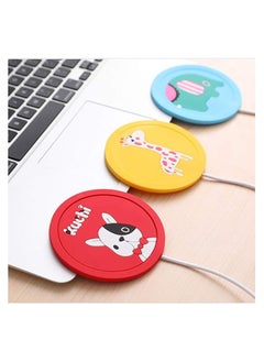 Buy Usb Internal Heater Silicone Coaster Multicolour in Egypt