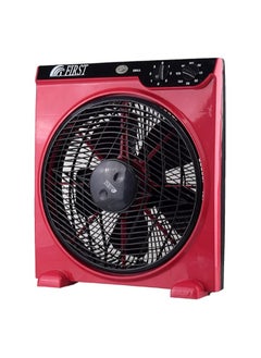 Buy First One Box Fan 5 Blades - 12 Inch , Black in Red in Egypt