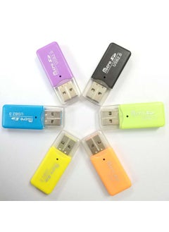 اشتري Factory direct ice cool card reader mini TF card reader high speed USB2.0 cross-border explosion card reader wholesale Ice cool -2.0 routine 3% bad (please note when placing an order with color requirements) في الامارات