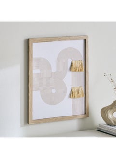 Buy Renata 3D Frame Picture with Natural Accent 40 x 50 x 2 cm in Saudi Arabia