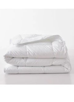 Buy Soft Solid Single Size Duvet Insert Comforter Microfiber White 160x210cm in UAE