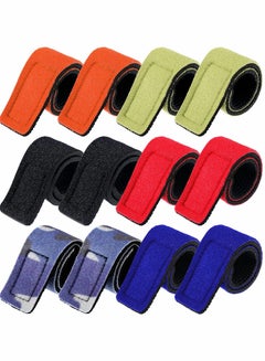 Buy 12 pcs Fishing Rods Belts, Pole Strap Stretchy Rod Holder Elastic Fishing Tackle Tie Casting Rod Strap for Casting Rod Fishing Rod and Fly Rod, Fishing Rod Ties Fishing Pole Straps, 6 Color in UAE