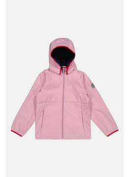 Buy Toddlers Girl Plain Soft Shell Jacket, Pink in UAE