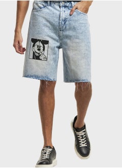 Buy Mickey Mouse Denim Shorts in UAE