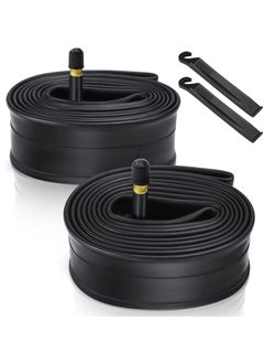 اشتري SYOSI 2 Pcs 20" Bicycle Tubes, 20x1.75-2.125 Inches Bicycle Tube with 2 Tire Levers Butyl Rubber Bike Inner Tube with 32mm Schrader Valve for Road/MTB/Kids Bike في الامارات