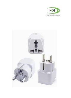 Buy 3-Piece Universal Power Adapter UK/US/AU to EU Travel Converter in UAE